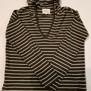 Women's American Eagle striped hoodie